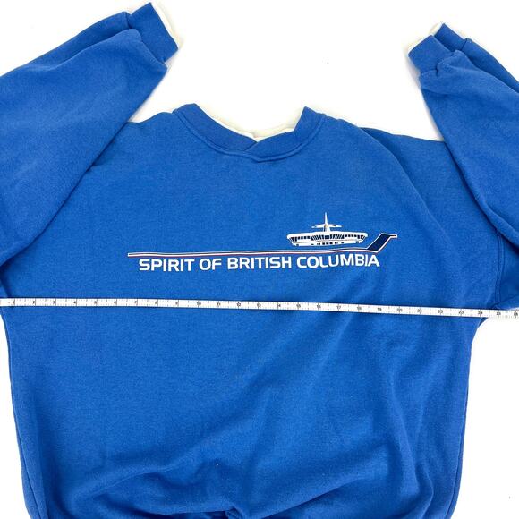 Vintage 80s Spirit of British Columbia Canada Sweatshirt Intracan Label Size M - Picture 4 of 9